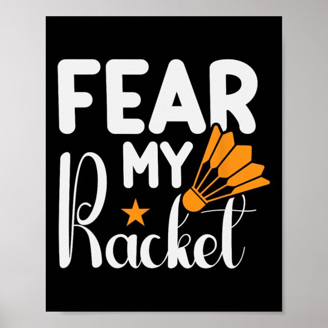 Det är i mitt Dna-DMinton Shuttle Racket Dminton P Poster (Framsidan)