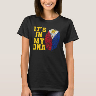 Det är i mitt DNA Filipino Flagga cut Filippinerna T Shirt
