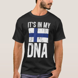 Det är i mitt Dna Finland Flagga Helsingfors Land T Shirt