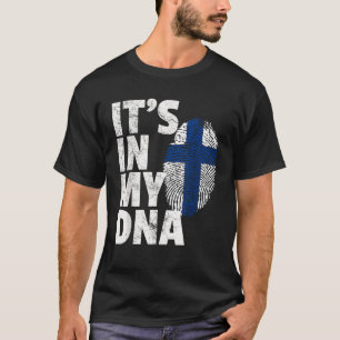 DET ÄR I MITT DNA Finland-Pride, Flagga Land T Shirt
