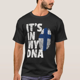 DET ÄR I MITT DNA Finland-Pride, Flagga Land T Shirt