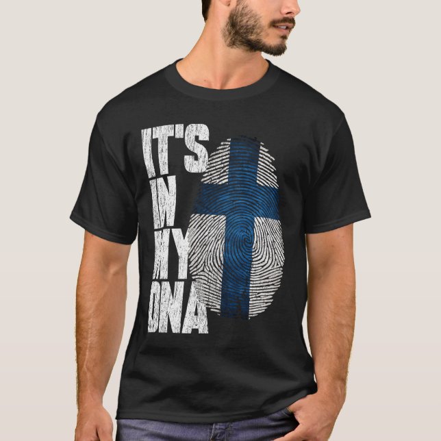 Det är i mitt DNA-finländska Shirt Proud Hispanic  T (Framsida)