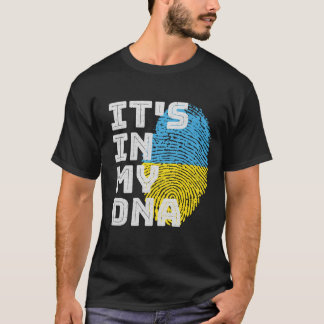 Det är i mitt DNA-Flagga i Ukraina T Shirt