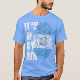 DET ÄR I MITT DNA Guatemala Flagga Guatemalan T Shirt