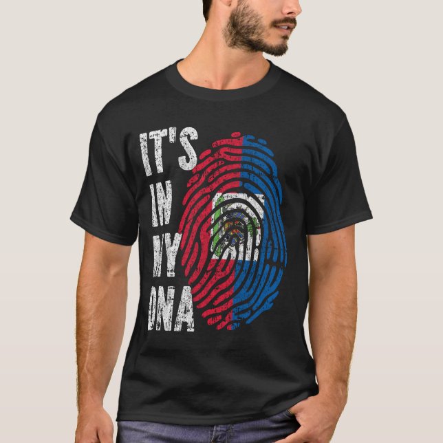 DET ÄR I MITT DNA Haitis Flagga Manar Women Kids T Shirt (Framsida)