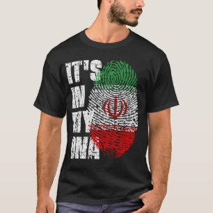 DET ÄR I MITT DNA Iran Flagga Boy Girl Gift T Shirt