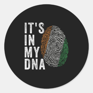 Det är i mitt DNA - Ivory Kusten Flagga Runt Klistermärke
