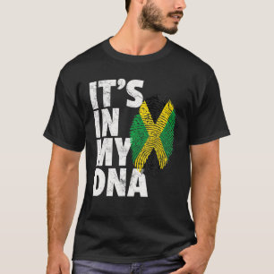 Det är i mitt DNA Jamaica Flagga Jamaican Pride M T Shirt