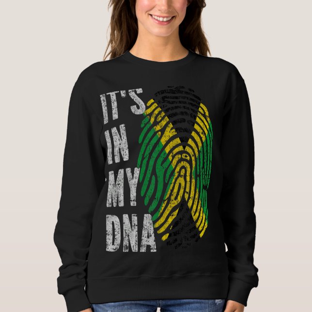 Det är i mitt Dna Jamaica Flagga Manar Women Kids T Shirt (Framsida)