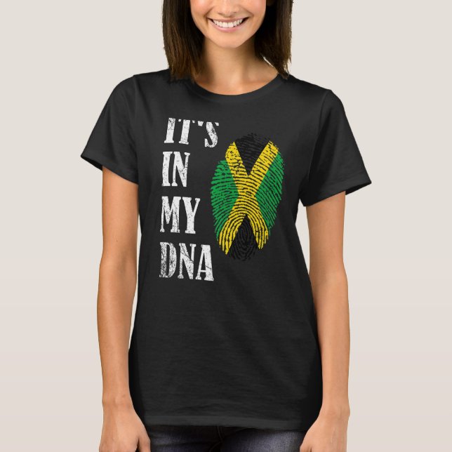 Det är i mitt DNA Jamaica Premium T Shirt (Framsida)
