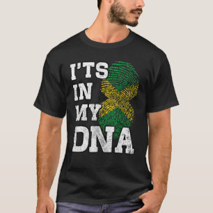 Det är i mitt DNA Jamaican Fingerprint Proud Jamai T Shirt