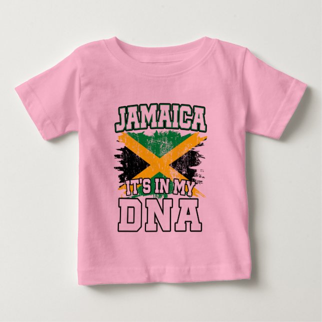 Det är i mitt DNA Jamaican-Pride Jamaica Flagga Äl T Shirt (Framsida)