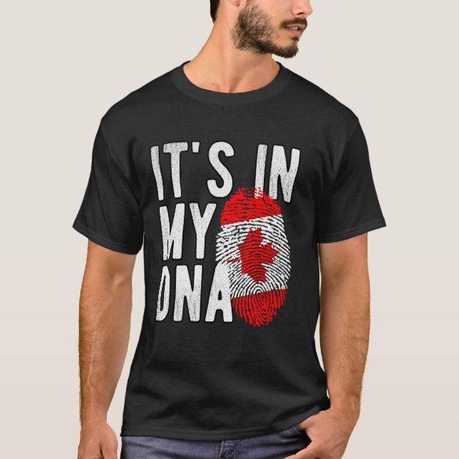 Det är i mitt DNA Kanada T Shirt (Framsida)