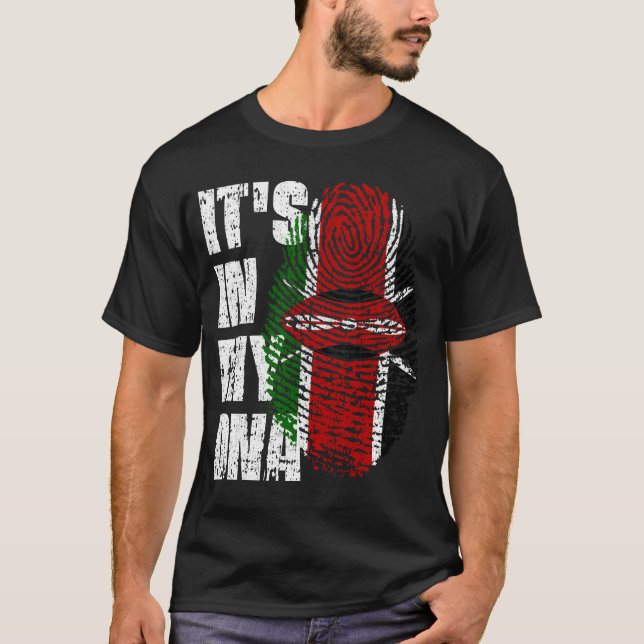 DET ÄR I MITT DNA Kenyas Flagga Boy Girl Gift T Shirt (Framsida)