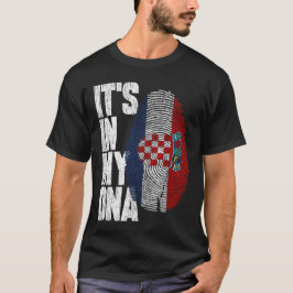 Det är i mitt DNA-kroatiska Shirt Proud Hispanic G T