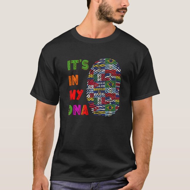 Det är i mitt DNA-latinska arv. T Shirt (Framsida)