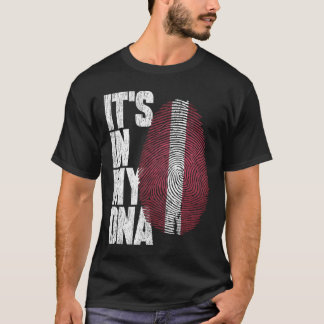 Det är i mitt DNA lettiska skirt Proud Hispanic Gi T Shirt
