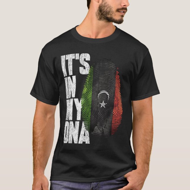 Det är i mitt DNA Libyan Shirt Proud Gift Libyen F T (Framsida)