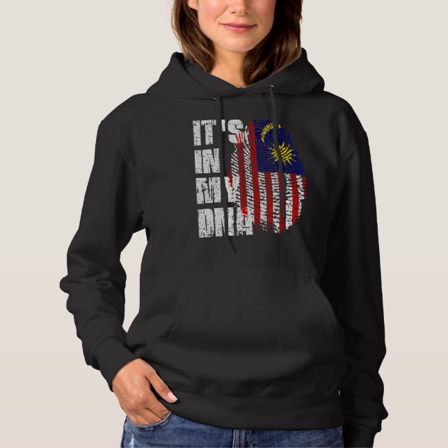 Det är i mitt Dna Malaysia-Flagga T Shirt (Framsida)