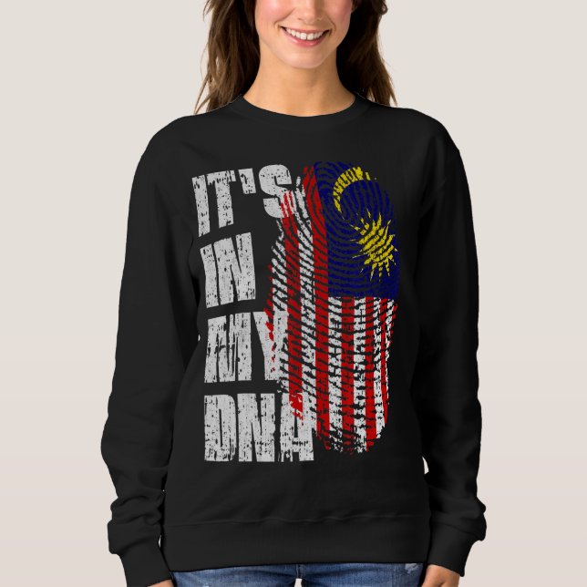 Det är i mitt Dna Malaysia-Flagga T Shirt (Framsida)