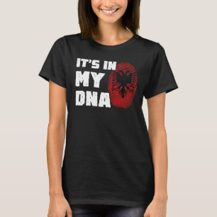 Det är i mitt DNA-Manarna Flagga Fingerprint Women T Shirt