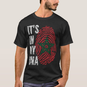 DET ÄR I MITT DNA Marocko Flagga Manar Women Kids T Shirt