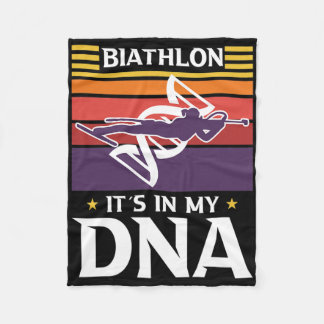 Det är i mitt DNA-motiv för en biatlete 2 Fleecefilt