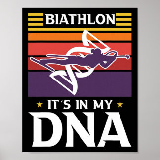 Det är i mitt DNA-motiv för en biatlete 2 Poster