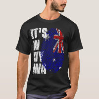 DET ÄR I MITT DNA New Zealand Flagga Boy Girl Gift
