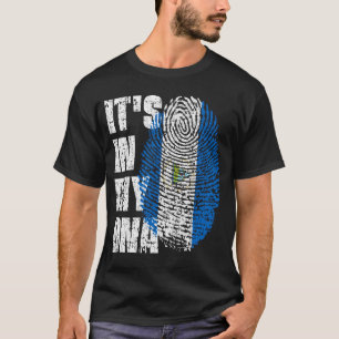 DET ÄR I MITT DNA Nicaragua Flagga Boy Girl Gift T Shirt
