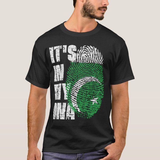 DET ÄR I MITT DNA Pakistan Flagga Boy Girl Gift T Shirt (Framsida)