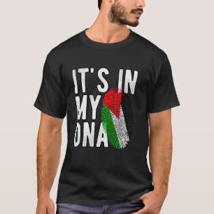 Det är i mitt DNA Palestina arv fingeravtryck ID T Shirt