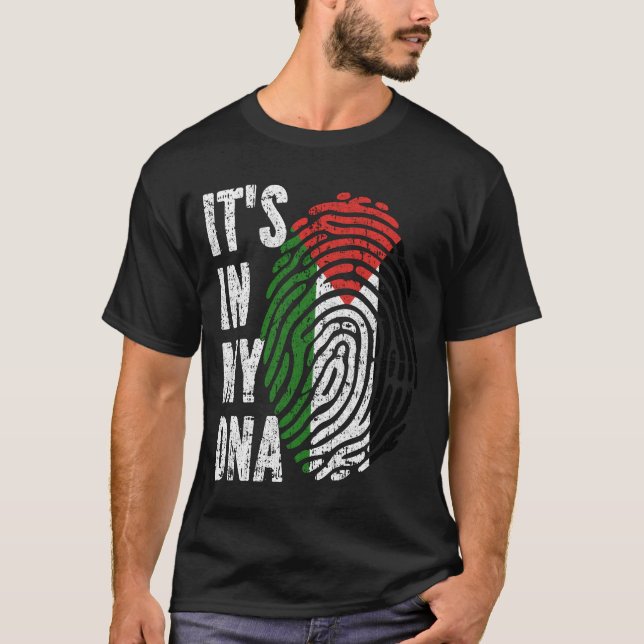 DET ÄR I MITT DNA Palestina Flagga Manar Women Kid T Shirt (Framsida)