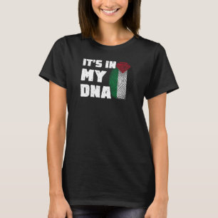 Det är i mitt DNA Palestine Flagga Fingerprint Man T Shirt