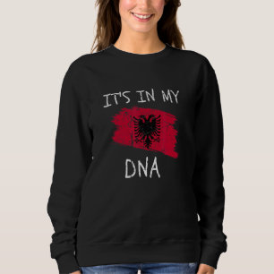Det är i mitt DNA Patriotiska Albanien Land Flagga T Shirt