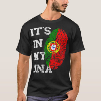 Det är i mitt DNA Portugal Genetic Portugese Roots T Shirt