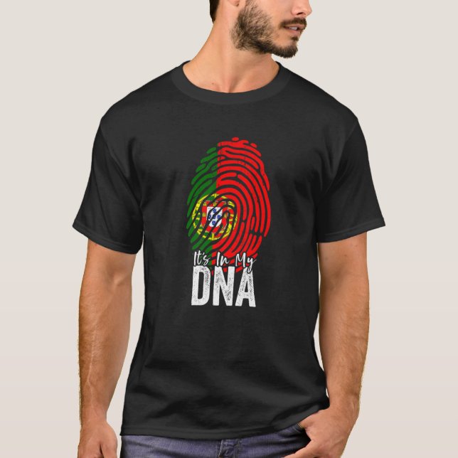Det är i mitt DNA-Pride, portugisiska rötter T Shirt (Framsida)