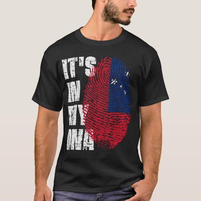 DET ÄR I MITT DNA Samoa Flagga Boy Girl Gift T Shirt (Framsida)