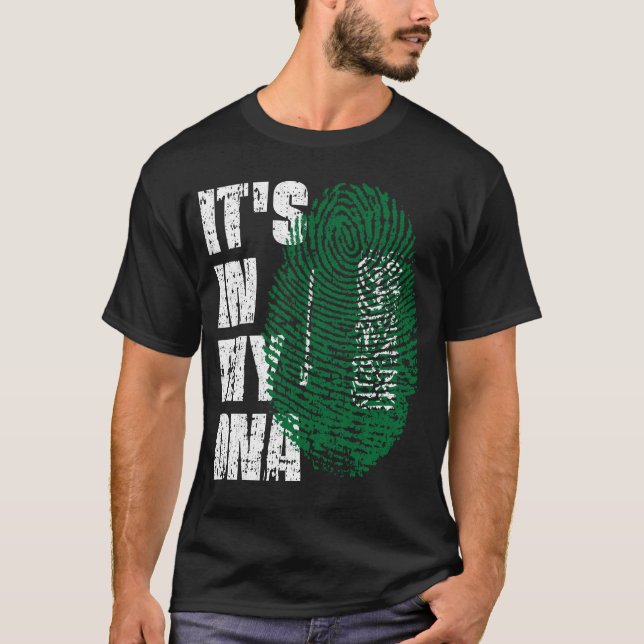 DET ÄR I MITT DNA Saudiarabien Flagga Boy Girl Gif T Shirt (Framsida)