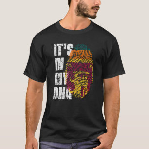 Det är i mitt Dna Sri Lanka-Flagga Sri Lanka T Shirt