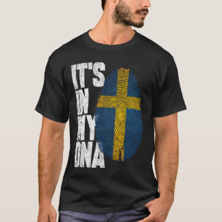 Det är i mitt DNA Svenska Svenska Svenska Sjargont T Shirt