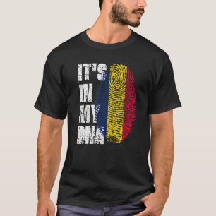 Det är i mitt Dna Tchad Flagga Tchad T Shirt