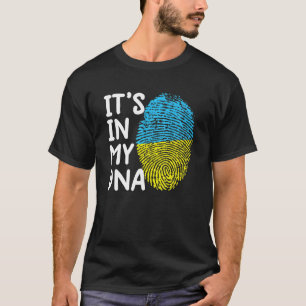 Det är i mitt DNA-Ukraina Ukrainas ukrainska Flagg T Shirt