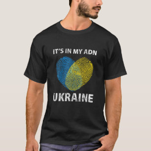 Det är i mitt DNA Ukraina, ukrainska Flagga jag st T Shirt