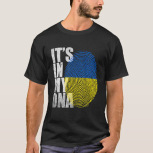 Det är i mitt DNA Ukrainas Flagga Ukraina Pride Ma T Shirt