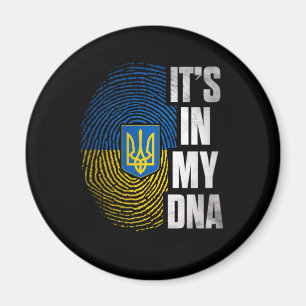 Det är i mitt DNA Ukrainas ukrainska fingeravtryc Magnet