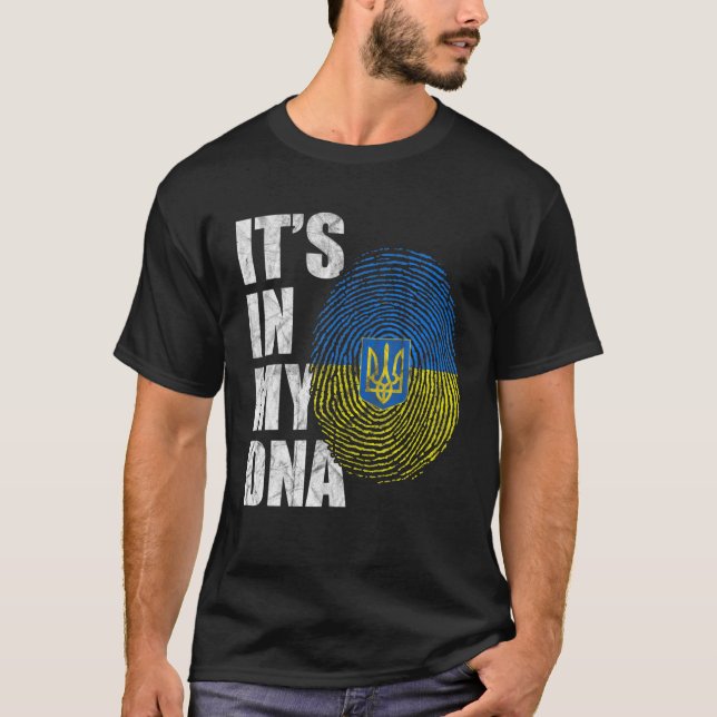Det är i mitt DNA ukrainska presenter Vyshyvanka K T Shirt (Framsida)