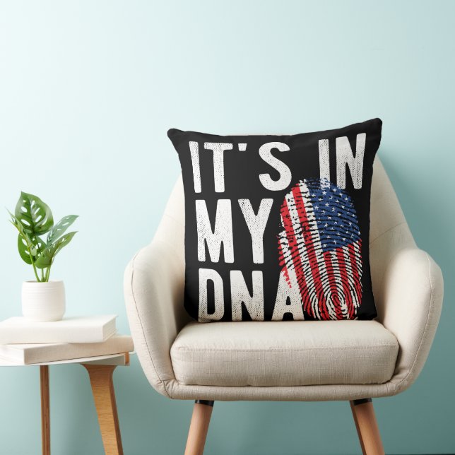 Det är i mitt DNA USA  Kudde (Stol)