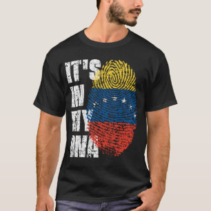 DET ÄR I MITT DNA Venezuela Flagga Boy Girl Gift T Shirt