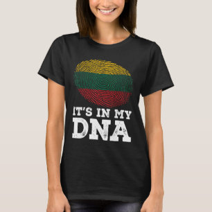 Det är i mitt fingeravtryck i Litauen Flagga Patri T Shirt